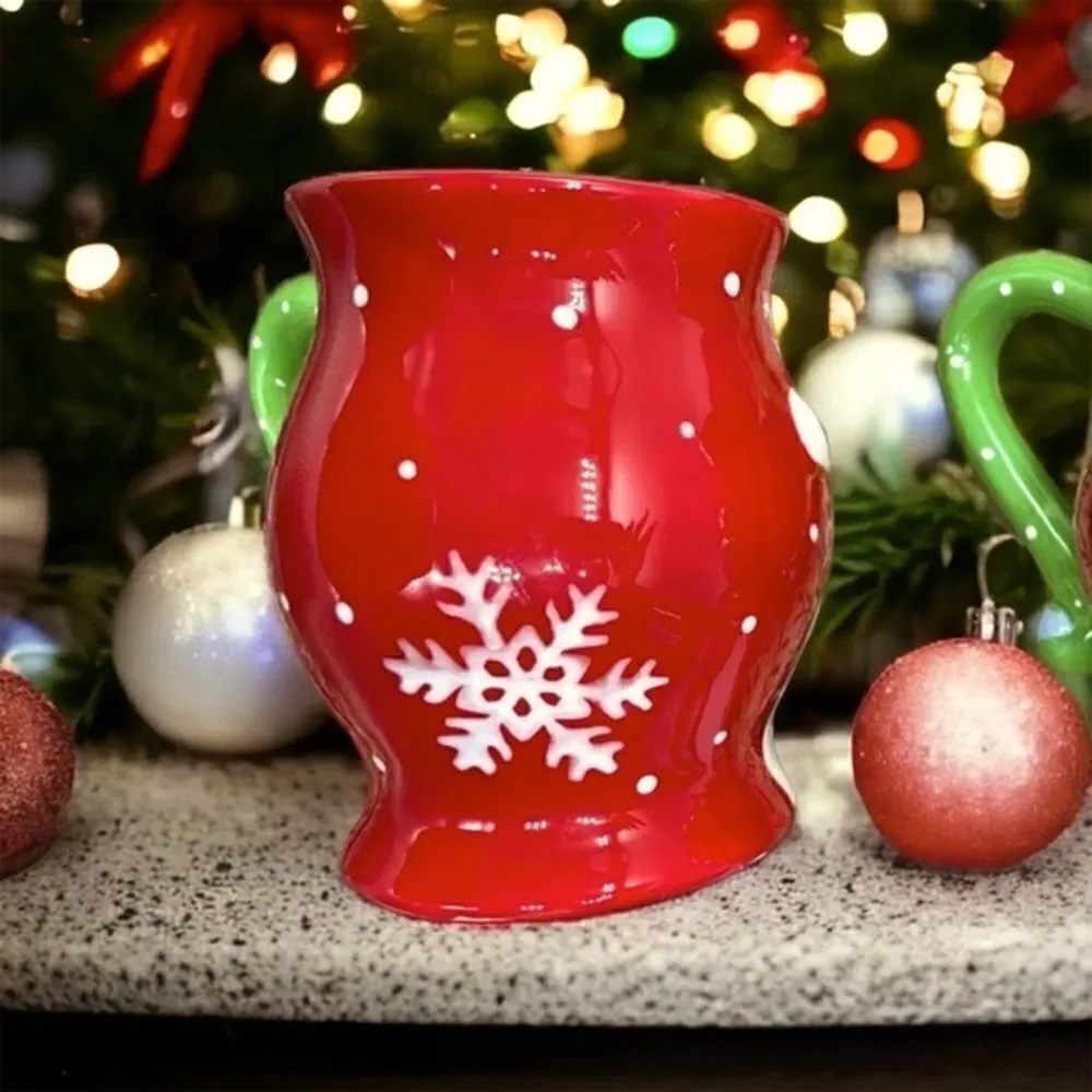 Pier 1 l Snowman Mug l Set of 2 l Santa Mugs available l EUC